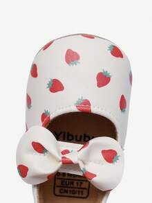 yibubu White Infant Shoes,Infant Girl Shoes,Cute And Sweet Strawberry Pattern,Simple And Fashionable,Soft Sole Anti-Slip,Newborn Infant Shoes,First Walker - White - View 7