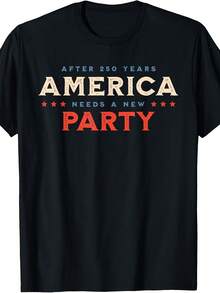 America Party 250 Years Black T-Shirt - 款式 - 查看 1