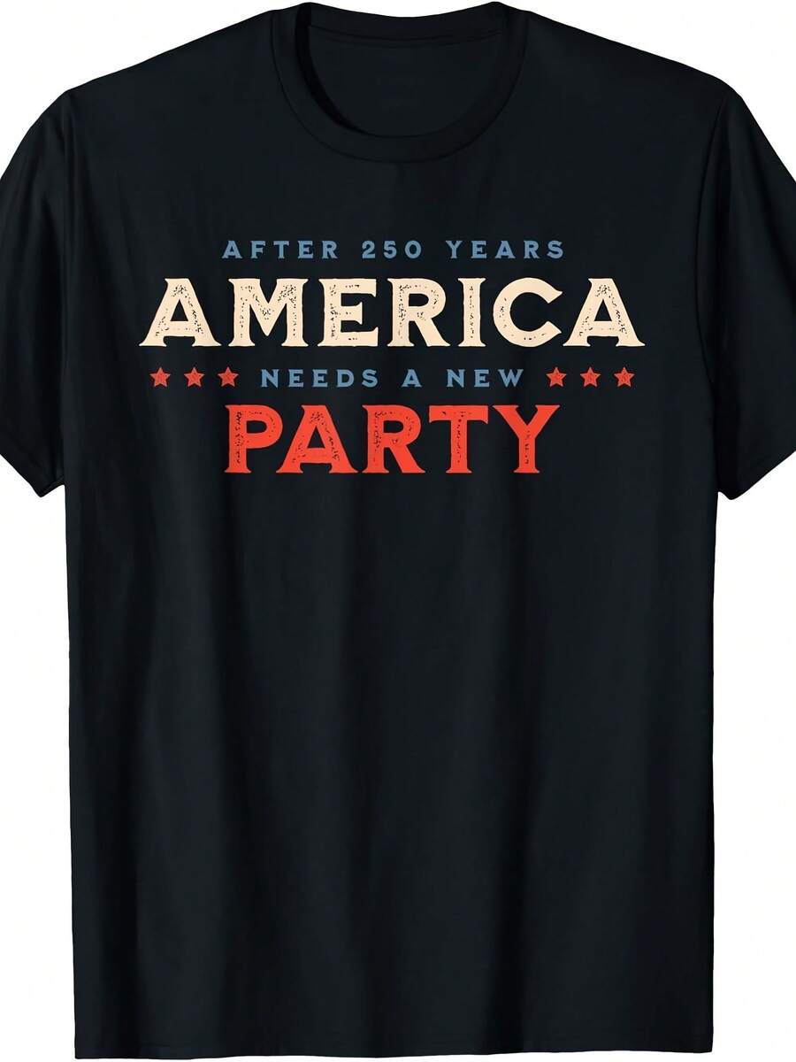 America Party 250 Years Black T-Shirt - 款式 - 查看 1