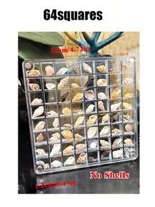 Caja de exhibición de conchas magnética de acrílico 36-rejilla Caja de almacenamiento de conchas de acrílico Caja de exhibición de conchas multifuncional Caja de almacenamiento de joyas Caja de almacenamiento de conchas de estrella de mar y gemas Joyería hecha a mano Caja de almacenamiento de decoración Regalo para amigos y familia - Multicolor - Ver 15