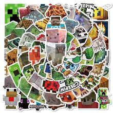 Minecraft ملصقات زخرفية ذات موضوع ماينكرافت، ملصقات زخرفية بشكل كلب كرتوني، متوفرة بأنماط متعددة، مناسبة لتزيين هدايا صغيرة متنوعة والهواتف والحقائب - متعدد الألوان - مشاهدة 14