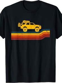 Retro Runner Tracks 4x4 Offload Camping T-Shirt - 款式 - 查看 1