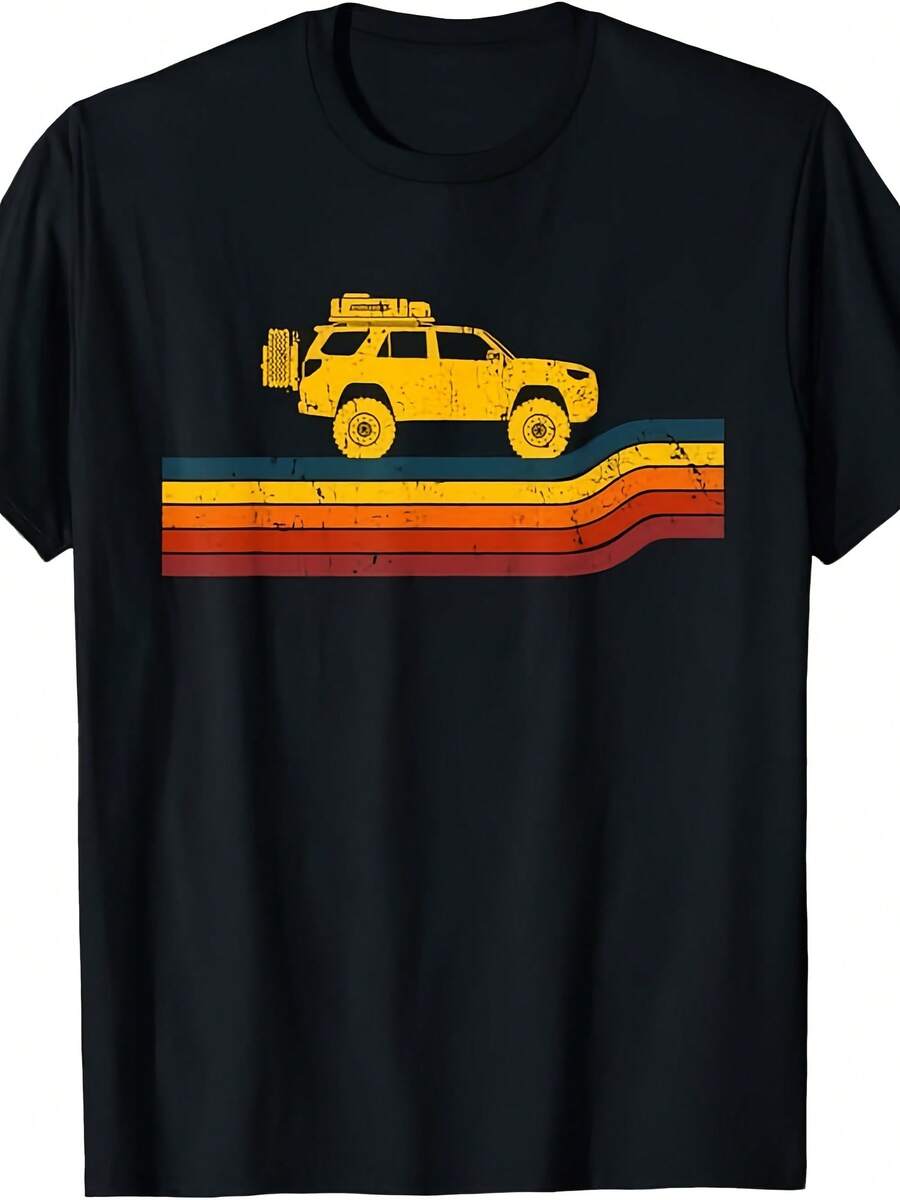 Retro Runner Tracks 4x4 Offload Camping T-Shirt - 款式 - 查看 1