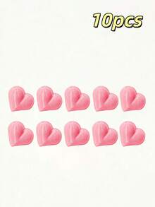 1/10/20pcs Pink Soft Heart-Shaped Desktop Photo Card Holder, Multi-Heart Combination Base, Stable Non-Slip Desktop Photo Postcard Greeting Card Display Stand, Bedroom Office Desktop Soft Decor Ornament - Pink Heart - View 14