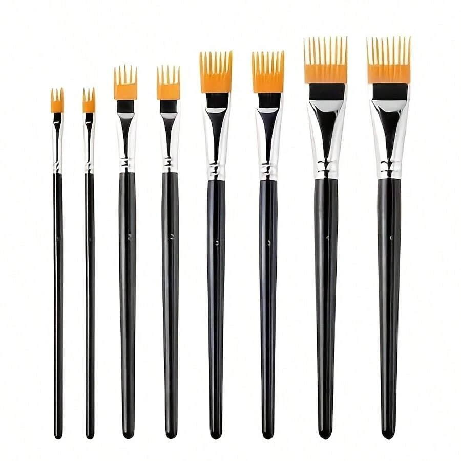 Dom Delfim Graphic Artist Brush Set - 8 Leaf-Shaped Brushes - 8-pack Leaf Pens - View 1