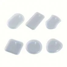 6pcs Pendant Mold Set, Epoxy Resin Pendant Mold, Geometric Pendant Mold, Square & Rectangular Pendant Mold, Earring Silicone Mold, Keychain Pendant Mold - Multiple Styles - View 9