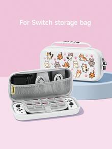 Jemdura Switch2 (2025) 遊戲主機配件 1件裝 卡通像素貓圖案 Switch2/Switch 遊戲主機保護殼 防塵蓋 適用於 Switch2/Switch OLED/NS/Lite，可開啟主機支架，可拆卸左右手柄殼，適合 Switch 玩家的最佳禮物 - 彩色 - 查看 8
