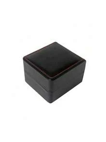 Black High-End Matte Watch Jewelry Storage Box Gift Set, Includes Sponge, Unisex, Light-Absorbing Velvet Sponge Spring Box, Black Watch Gift Box, Elegant Packaging Box, Great Gift, Harajuku Style Fashion Watch Gift Box, Student Gift Watch Box, Watch Storage Box, Bracelet Watch Prayer Beads Storage Box - Multicolor - View 13