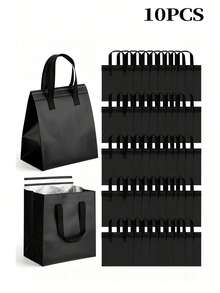 1/10pcs Heavy Duty Insulated Delivery Bags, High Thermal Insulation, With Top Seal And Hanging Hole, Orange, Suitable For Pizza, Coffee, Restaurant, Supermarket, Seafood Transport Food Delivery Supplies, 50pcs Individually Packed, Non-Food Contact - Multicolor - View 12