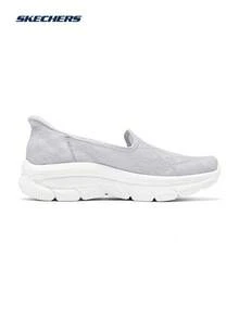 Skechers Women's SLIP-INS Hands-Free Slip-On Walking Shoes Breathable Thick Sole Cushioned Casual Sneakers - Grey - View 4