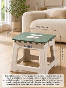 1pc Portable Folding Stool, Open And Fold In A Second, Thickened Mini Outdoor Fishing Stool, Camping, Hiking, BBQ - Multicolor - View 25