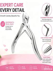 1 pezzo Pinza per cuticole stile russo ultra-affilata - Strumento di precisione per manicure e pedicure, utilizzato per rimuovere la pelle morta, lama in acciaio inossidabile, design portatile, senza fragranza, cura della pelle, tagliaunghie, pinza per cuticole, tagliaunghie per dita dei piedi, forbici per cuticole precisione - Adatto per casa, salone di unghie, spa per i piedi - Cura delle unghie, essenziale per spa per i piedi, manico ergonomico, durevole, strumento di bellezza essenziale per la casa - Multicolore - Visualizzare 8
