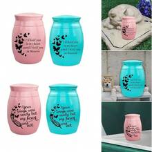 Memorial Pet Urn Funeral Container, Keepsake Jar For Dogs Cats Bunny Puppy Kitten Ashes, Durable Storage For Cherished Memories - Multicolor - View 2