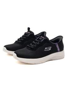 Skechers Women's Slip-Ins Hands-Free Slip-On Casual Walking Shoes Breathable Lightweight Cushioned Sneakers - Black - View 1