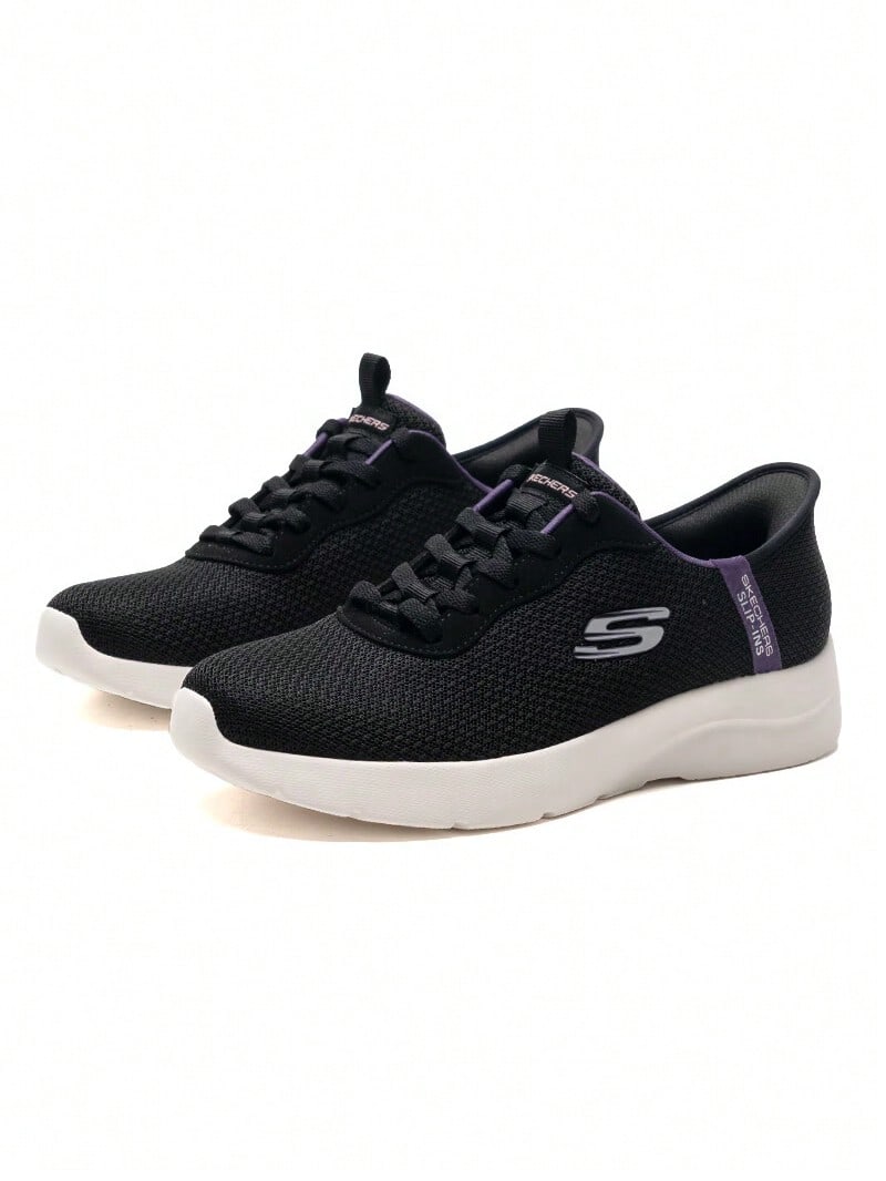 Skechers Women's Slip-Ins Hands-Free Slip-On Casual Walking Shoes Breathable Lightweight Cushioned Sneakers - Black - View 1