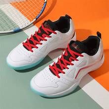 Men's 2026 New Lace-Up Mesh Splicing Sneakers, Breathable, Durable, Professional Anti-Slip Badminton Shoes For Competition And Training - Multicolor - View 9