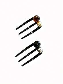 Bun Hair Clip Casual Versatile Suitable For Daily Wear - Multicolor - View 9