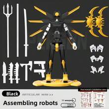 New Joint Figure, Multi-Functional Joint Robot Assembly, Children's Multi-Joint Robot Toy Set, Posable Figure, Inspires Children's Imagination, Play, Stress Relief, Decoration - Birthday Gift - Christmas Gift - Party Gift - Best Gift - Birthday Gift Or Party Favor - Travel Portable Stress Relief Toy - Multicolor - View 16
