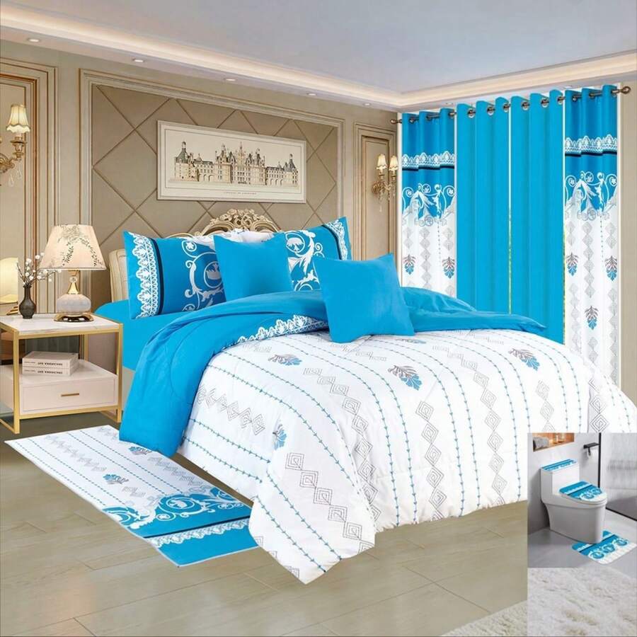 Comforter Sets - Baby Blue - View 1