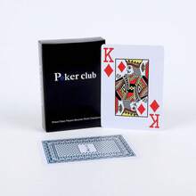 Poker Club Plastic Playing Cards PVC Matte Material 0.32mm Thickness, 63*88mm International Standard Size Classic Texas Hold'em Large Font - Multicolor - View 10