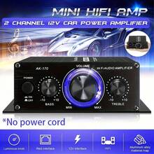 Amplifier Daya Mini Dua Saluran 12V untuk RV, Amplifier Audio Kompak, Cocok untuk RV, Mobil, Sistem Audio Rumah, Amplifier HiFi Portabel, Peningkat Audio Mobil untuk Speaker RV, Ukuran Kecil dengan Casing Aluminium Tahan Lama, Pemasangan Mudah - AK170 - View 2