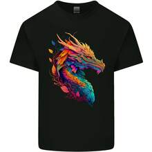 A Fantasy Dragon Men's Cotton T-Shirt - 款式 - 查看 1