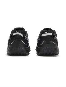 Puma Unisex-Rollcat-Black-Dark Gray-Silver Sports Casual Shoes Low-Top 40878403 - Black and White - View 4