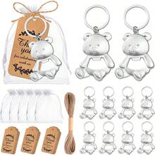 4/6/9/10/12/15 Peças Conjunto de Abridor de Mamadeira de Bebê Urso & Acessórios | Presente de Agradecimento Perfeito para Convidados de Festa de Mães Grávidas | Caixa de Presente Prática, Fofa e Memorável - A - Visão 7