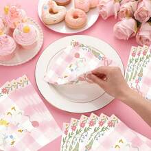 20/40/60pcs Goose Theme Party Napkins - One Silly Goose Birthday Party Decorations Disposable Paper Napkins For 1st Birthday BabyShower Decorations - Multicolor - View 1