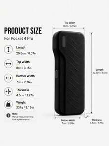 1pc Hard Shell Storage Protective Case For Osmo Pocket 4 Pro, Precise Fit Travel Portable Box, Comes With Wrist Strap, Built-In 3 Filter Slots, 2 Memory Card Slots, Silicone Inner Tray And Screen Buffer Pad, Shockproof And Scratch-Resistant, Suitable For Vlog Shooting, Travel, Outdoor Photography And Daily Carry - View 8