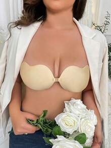 1 buah Bra Silikon Perekat Tak Terlihat untuk Wanita, Ukuran Plus, Penutup Depan, Push-Up, Perekat Mandiri, Tanpa Tali, Tanpa Punggung, Dapat Digunakan Kembali - MultiWarna - View 7