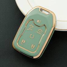 鑰匙遙控器保護套附鑰匙圈,適用於 Chevy、Chevrolet、Suburban、Tahoe、GMC、Yukon XL、Terrain、Acadia,防塵防摔高端時尚鑰匙包配件 - 單包 - 查看 4