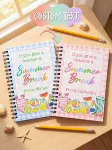 Customized Text Coil Notepad; Suitable For Daily Record Needs In The Office. It Can Be Used For Office Records, Lesson Plan Writing, And Daily Note-Taking. - Multicolor - View 2