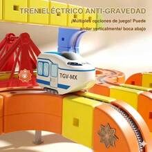 133-Piece 3D Anti-Gravity Electric Train Track Set, DIY Assembly Toy With Firm Link Structure - Multicolor - View 3