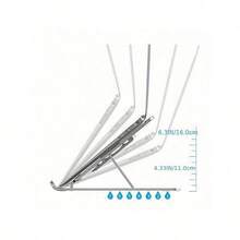 7-Level Adjustable Folding Laptop Stand, Portable Laptop Cooling Pad - View 3