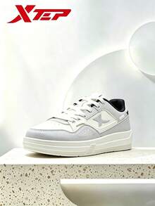 XTEP--Skate Shoes Men's Summer New Couple Shoes Black & White Versatile Casual Shoes Skateboard Sports Shoes Men's Canvas White/Moonstone Grey - Sail White/Moon Lime - View 2