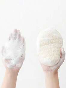 Natural Loofah Bath Brush/Kitchen Cleaning Sponge, Unisex Reusable, No Chemical Additives, Back Scrubbing, SPA Beauty Daily Bathing Care (Please Soak In Water For 2 Minutes After Receiving To Allow It To Expand And Soften) - Multicolor - View 5
