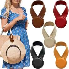 Magnetic Hat Clip On Bag Hat Holder For Handbag Backpack Luggage PU Leather Hat Keeper Clip Travel Bag Accessories Metal Buckle - Multicolor - View 1