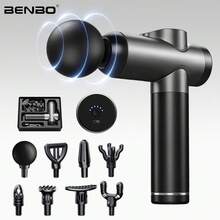 BENBO Deep Tissue Massage Gun Handheld Electric Muscle Massager High-Intensity Percussion Massager Pain Relief With 8 Massage Heads (Grey) - Solid Color - View 13