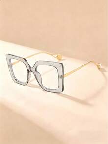Unisex Square Black Frame Fashion Transparent Glasses, Made Of High-Quality Material, Back To School Accessory, Comfortable Fit For Face Shape, Suitable For Daily Decoration, Gaming, Computer, Back To School Glasses - Multicolor - View 15