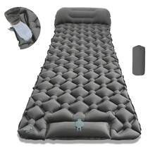 1pc Double/Single Inflatable Outdoor Camping Sleeping Pad, Built-In Pillow And Air Pump, Ultra-Lightweight Portable Waterproof Inflatable Sleeping Pad, Built-In Air Pump Outdoor Camping Sleeping Pad - Multicolor - View 3