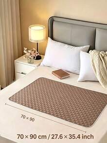Washable Extra Large One-Piece Care Pad - Multi-Functional Bed Protection Pad, 4-Layer Reusable Waterproof Incontinence Pad, Large Size Mattress Protector, Leak-Proof Sofa Pad, Elderly Care And Women's Menstrual Pad, RV Camping Pad; Multiple Sizes And Colors Available; Suitable For Women, Elderly And Pets Washable Waterproof Bed Pad. - Multicolor - View 11