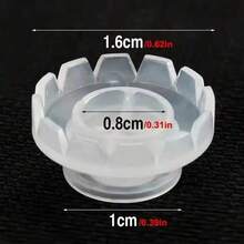 50/100/200/400/500pcs Clear Round Eyelash Extension Glue Rings, Eyelash Glue Storage Box, Eyelash Extension Supplies Fanning Trays - Clear - View 6