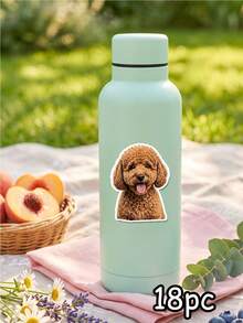 9/18/36pcs Customized Pet Photo Stickers, Personalized Dog Stickers, Customized Cat Stickers, Pet Portrait Decals, Dog Owner Gifts, Pet Lover Gift Stickers, Suitable For Gift Boxes, Bags, Wallets - Multicolor - View 9