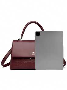 High-Quality Women's Shoulder Bag, PU Leather Luxury Handbag, Designer Crossbody Bag For Women, 2026 Style - Burgundy - View 8