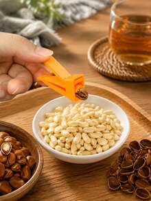 2pcs Plastic Mini Sunflower Seed Shell Opener, 3D Printed Sunflower Seed Shell Opener, Kitchen Gadget. Suitable For Parties, Baking, Snacks And Opening Sunflower Seeds. Convenient And Effortless. Detachable And Washable. Creative Gadget - Multicolor - View 3