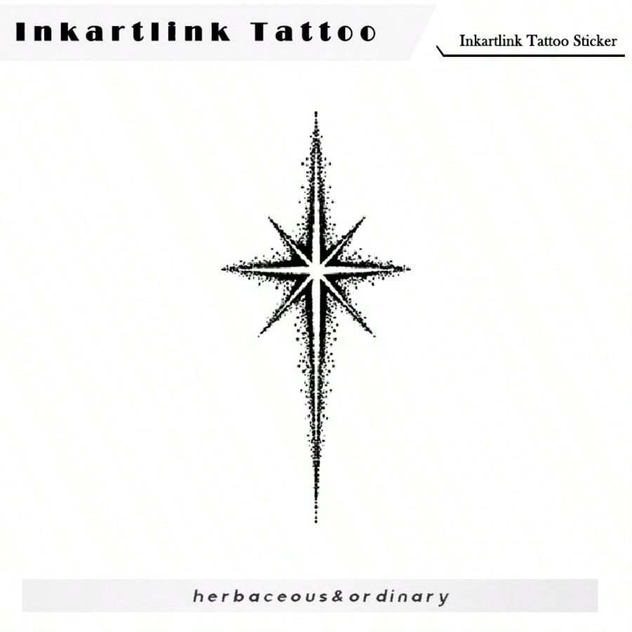 INKARTLINK Star Magic Temporary Tattoos | Revolutionary Plant-Based Formula | 15 Day Waterproof | Realistic Temporary Tattoos | Minimalist Unique Designs