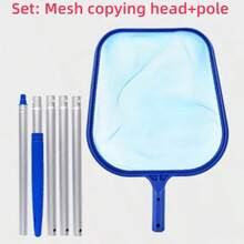 1pc Pool Cleaning Net, Pool Rake And Deep Pool Skimmer Net, Dense Mesh, Detachable Pole, Suitable For Cleaning Swimming Pools, Fish Ponds, Hot Tubs, Spa Tubs And Fountains, Standard Pole - Encrypted Fishing Net - View 13