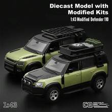 Burago 1:36 Dodge Challenger SRT Jailbreak/1:32 Suzuki Jimny /1:43 Land Rover Defender 110 -Die-Cast Car Model With Modification Kit,Creative DIY Assembly Vehicle Model Toy/Ornament - Multicolor - View 4