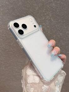 2pcs Set [Transparent + Pink] Matte Frosted Thickened Full Coverage Anti-Drop Phone Case Compatible With IPhone 18 Pro Max/18 Pro/18/17 Pro Max/17 Pro/17/16 Pro Max/16/16 Pro/16 Plus/15/15 Pro Max/15 Pro/15 Plus/11/12/13/14 Pro Max/12 Pro/12 Pro Max/13 Pro/13 Pro Max/14 Pro/14 Pro Max/14 Plus, Ins Style Premium Design, Matte Anti-Slip And Sweat-Resistant - 2-pack [Clear + Pink] - View 5